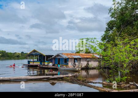 Rivière Amazonas près de Manaus, l'Amazone, le Brésil, l'Amérique latine Banque D'Images