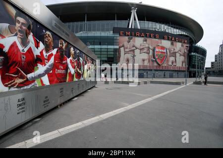 Emirates Stadium, stade d'Arsenal, aurait dû voir Arsenal prendre Watford dans ce qui aurait été leur dernier match de la première ligue de la saison 19/20. Banque D'Images