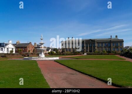 County Buildings et Steven Fountain, Ayr, South Ayrshire, Ayr, Écosse, Banque D'Images