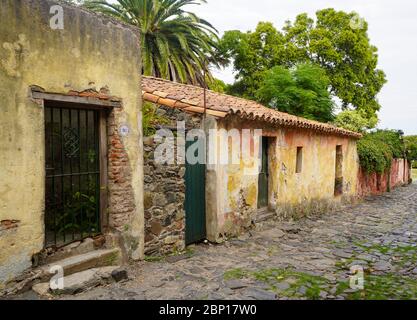 Calle de los Suspiros à Colonia del Sacramento, Uruguay. Mars 2020 Banque D'Images