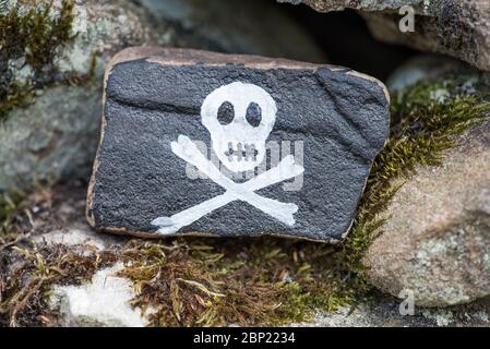 Pierres peintes long Preston Banque D'Images