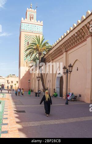 La mosquée Kasbah (également : la mosquée Mansouria ou la mosquée de Moulay al-Yazid marrakech Banque D'Images