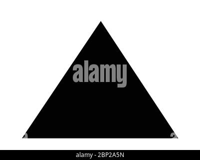 Une icône triangulaire sign design. Illustration de Vecteur