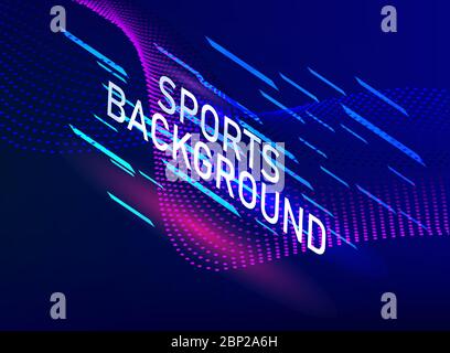 Affiche sport en couleur. Pour votre conception. Illustration de Vecteur