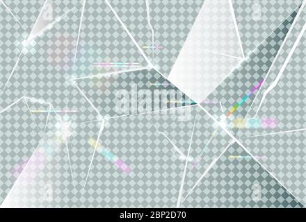 Fond de verre cassée Illustration de Vecteur