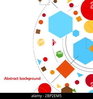 Résumé formes géométriques fond ou bannière constructivisme illustration de vecteur Illustration de Vecteur