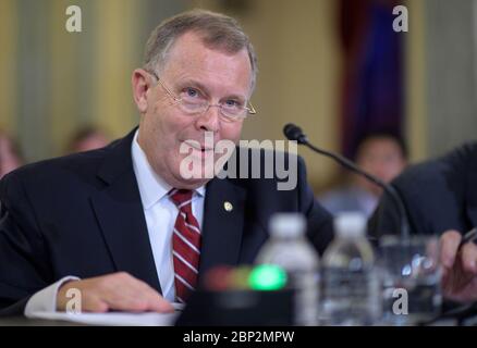 Jim Morhard audition de nomination sergent d'armes adjoint du Sénat Jim Morhard comparaît devant le Comité sénatorial sur le commerce, les sciences et les transports comme candidat à l'Administrateur adjoint de la NASA le jeudi 23 août 2018 dans l'édifice Russell du Bureau du Sénat à Washington. Banque D'Images