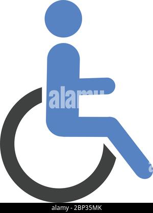 Icône désactivée vecteur plat symbole noir pictogramme illustration Illustration de Vecteur