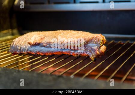 Belle photo de poitrine de boeuf (Brisket point fin) Banque D'Images