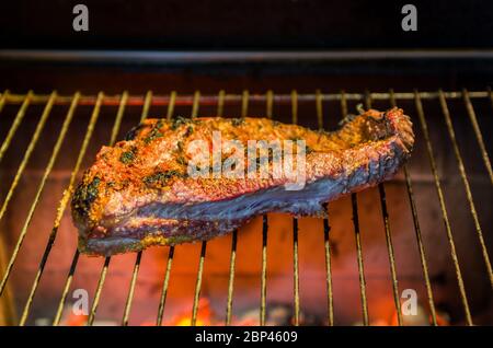 Belle photo de poitrine de boeuf (Brisket point fin) Banque D'Images