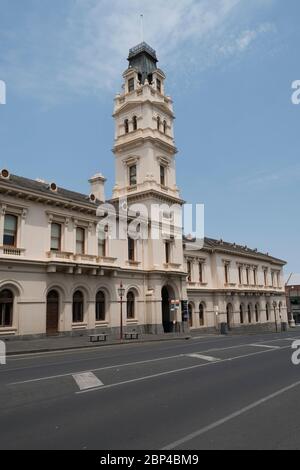 Ancien bâtiment du bureau de poste de Ballarat à Lydiard Street, qui fait maintenant partie de l'Académie des arts de Ballarat, à Ballarat, Victoria, en Australie Banque D'Images