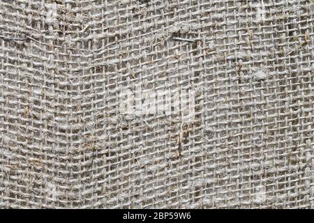 Toile de jute à base de chanvre. Tissu épais et durable. Banque D'Images