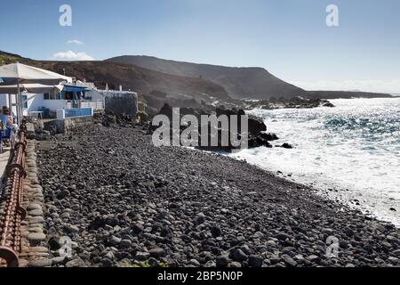 LANZAROTE, ESPAGNE - 28 NOVEMBRE 2016 : vue sur El Golfo, près du lagon vert, à Lanzarote, îles Canaries, Espagne Banque D'Images