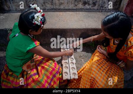 Jeux du village régional de Tamilnadu Banque D'Images