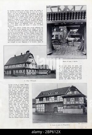 VisAGeS du Bas-Rhin par François de Witt-Guizot. 1936 Banque D'Images