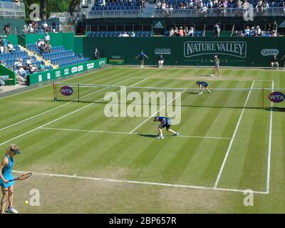 Elina Svitolina vs Mihaela Buzarnescu dans le quart de finale vendredi 22 juin 2018, Birmingham, Royaume-Uni Banque D'Images