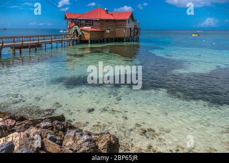 West End Roatan Banque D'Images