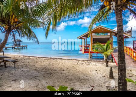 West End Roatan Banque D'Images