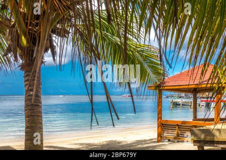 West End Roatan Banque D'Images