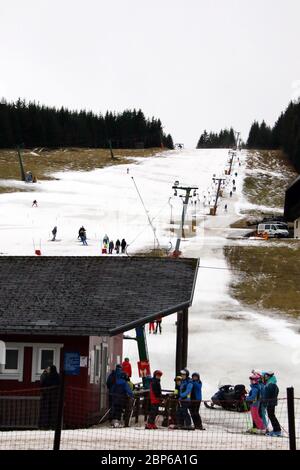 Trains de jeunes pour Olympia alpin 2020 Banque D'Images