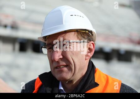 État d'avancement du projet Nouveau stade SC Freiburg Banque D'Images