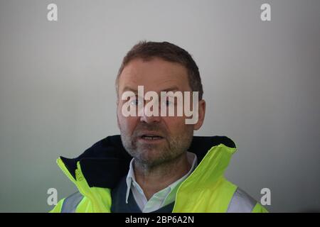 État d'avancement du projet Nouveau stade SC Freiburg Banque D'Images