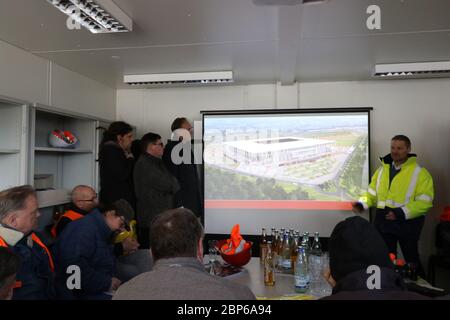 État d'avancement du projet Nouveau stade SC Freiburg Banque D'Images