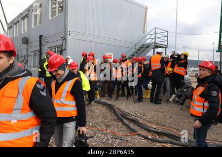 État d'avancement du projet Nouveau stade SC Freiburg Banque D'Images