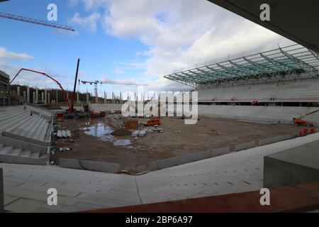 État d'avancement du projet Nouveau stade SC Freiburg Banque D'Images