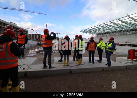 État d'avancement du projet Nouveau stade SC Freiburg Banque D'Images