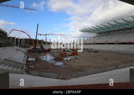 État d'avancement du projet Nouveau stade SC Freiburg Banque D'Images