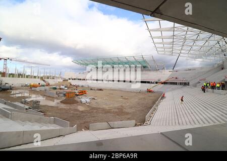 État d'avancement du projet Nouveau stade SC Freiburg Banque D'Images