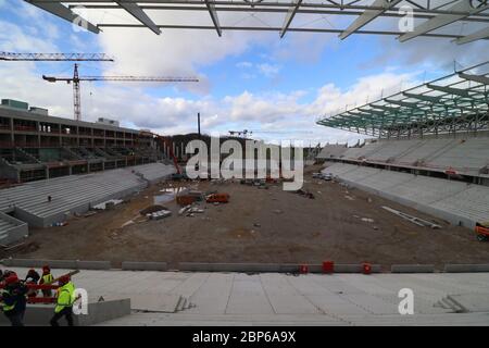 État d'avancement du projet Nouveau stade SC Freiburg Banque D'Images