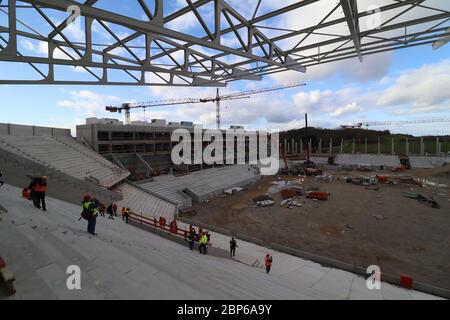 État d'avancement du projet Nouveau stade SC Freiburg Banque D'Images