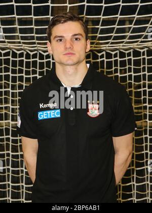 Joueur de handball néerlandais kay kirsten evert smits sc magdeburg Liqui Moly HBL saison 2019-20 Banque D'Images