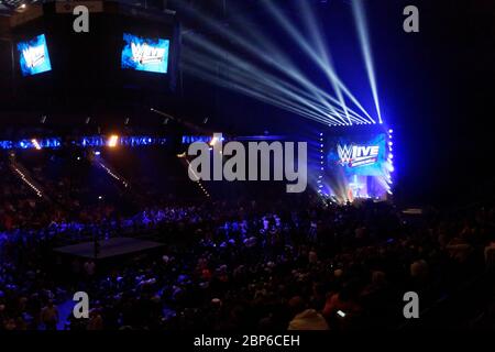 L'événement WWE Live 'MacckDown Live' à Hambourg Banque D'Images