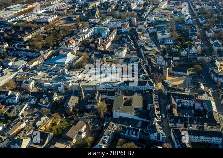 Vue aérienne, nouveau centre commercial Stadt-Galerie, Velbert, région de la Ruhr, Rhénanie-du-Nord-Westphalie, Allemagne Banque D'Images