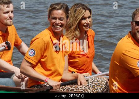 Susanne Boehm,Yasmina Filali,course de bateau-dragon de la Fondation Michael Stich,Alexa am Alster,Hambourg,14.06.2019 Banque D'Images