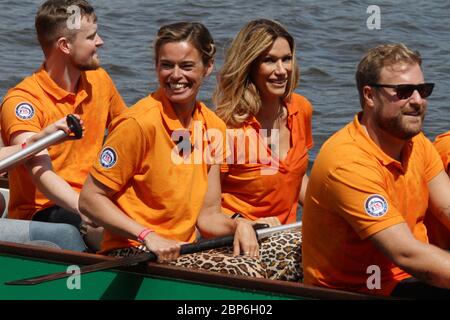 Susanne Boehm,Yasmina Filali,course de bateau-dragon de la Fondation Michael Stich,Alexa am Alster,Hambourg,14.06.2019 Banque D'Images