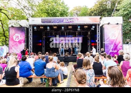 Artistes et artistes au 125e Kieler Woche 2019, Kiel, Allemagne Banque D'Images