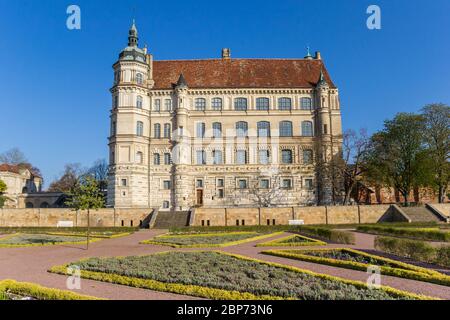 Vue frontale de l'historique château de Lamporecchio, Allemagne Banque D'Images