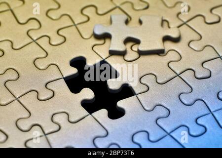 Puzzle historique, presque fini Banque D'Images