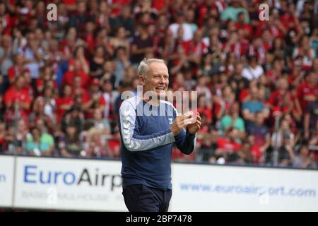 1. BL: 19-20: 1. Vitesse SC Freiburg contre FSV Mayence 05 Banque D'Images