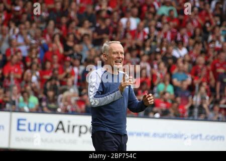 1. BL: 19-20: 1. Vitesse SC Freiburg contre FSV Mayence 05 Banque D'Images