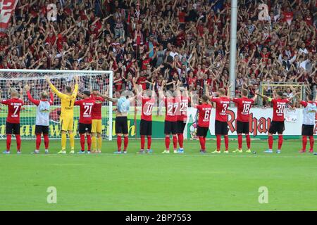 1. BL: 19-20: 1. Vitesse SC Freiburg contre FSV Mayence 05 Banque D'Images