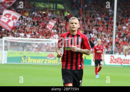 1. BL: 19-20: 1. Vitesse SC Freiburg contre FSV Mayence 05 Banque D'Images