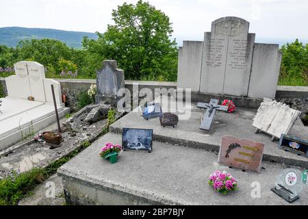 Cimetière, Inimond, massif du Bugey, Ain, France Banque D'Images