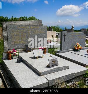 Cimetière, Inimond, massif du Bugey, Ain, France Banque D'Images