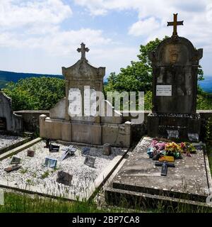 Cimetière, Inimond, massif du Bugey, Ain, France Banque D'Images