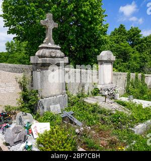 Cimetière, Inimond, massif du Bugey, Ain, France Banque D'Images